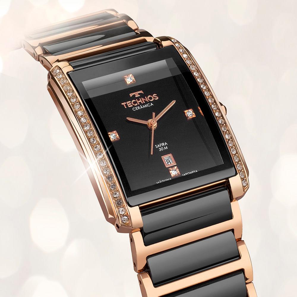 Relógio Technos Feminino Ceramic Rosé GN10AW/4P