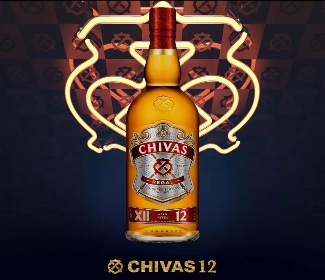 WHISKEY Chivas Regal Blended 12 Scotch Garrafa 1l