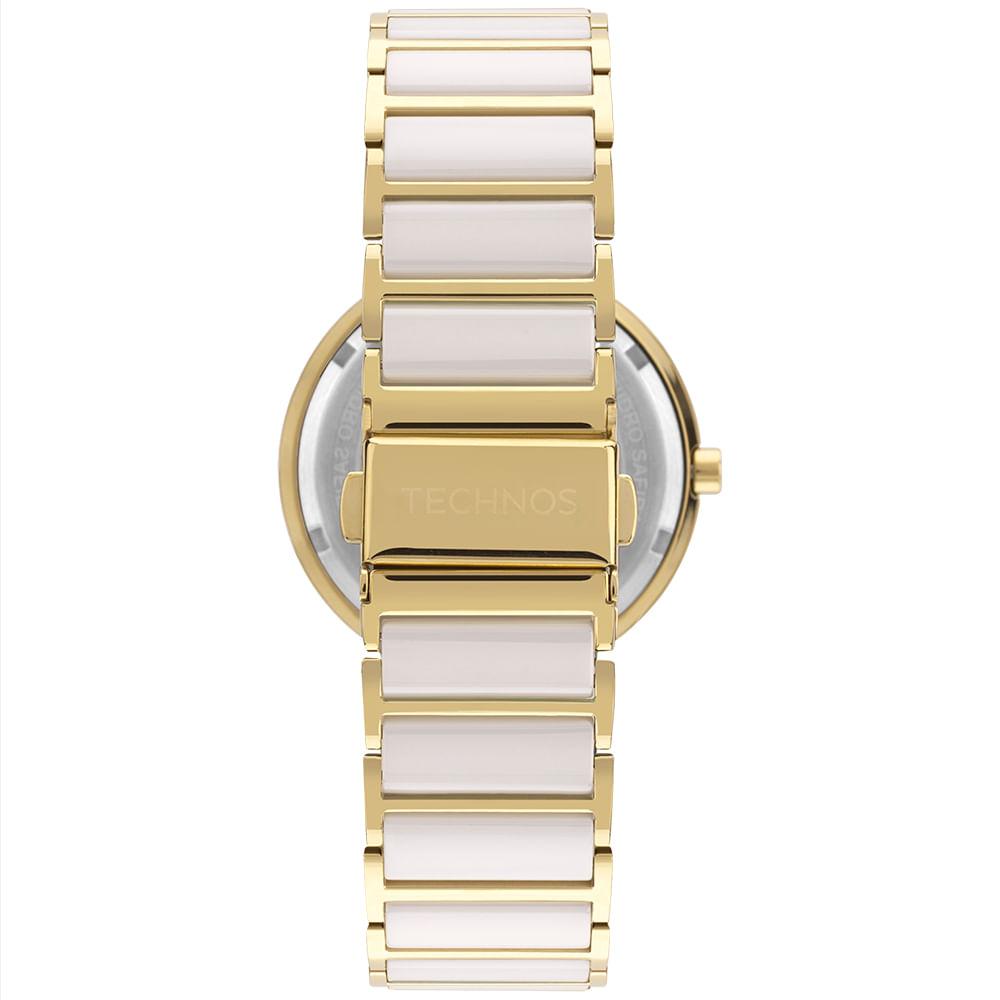 Relógio Technos Feminino Ceramic/saphire Dourado