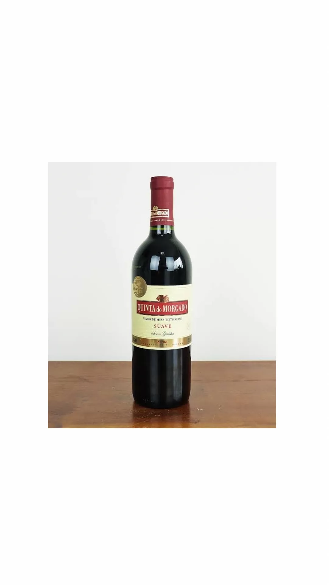 Vinho Brasileiro Tinto Suave Quinta do Morgado Serra Gaúcha Garrafa 750ml